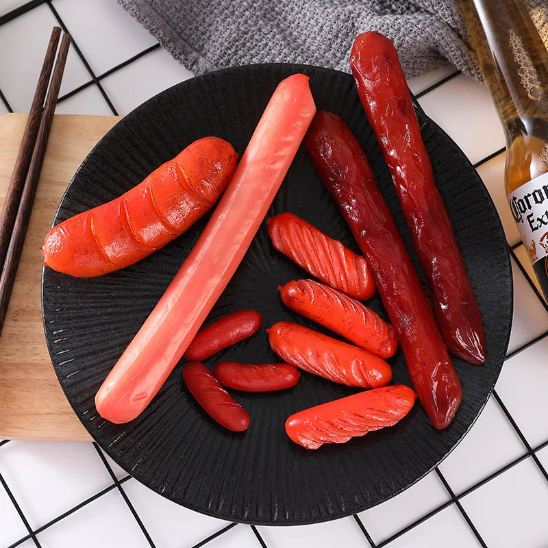 Artificial Grilled Sausage Models – Realistic Food Props for Restaurant Decor