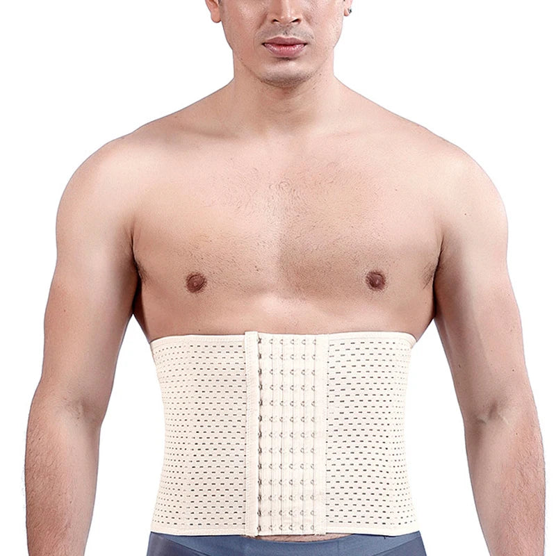 Men Slimming Waist Trainer Belt – Abdominal Compression for Fitness Workout