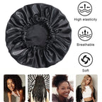 Silk Sleep Bonnet – Adjustable Double Layered Cap for Hair Protection