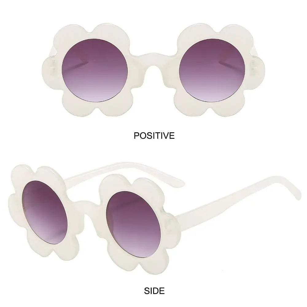 Retro Sunflower Round Sunglasses – Floral Festival Shades for Women