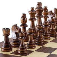 Staunton Wooden Chess Pieces – 8cm King Standard Set for Tournament Play