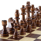 Staunton Wooden Chess Pieces – 8cm King Standard Set for Tournament Play