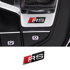 Aluminum S-Line Steering Wheel Emblem – Decorative Car Interior Accessory