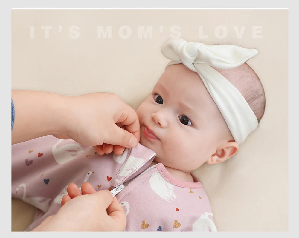 Cotton Baby Sleeping Bag – Anti-Shock Swaddle for Newborn Sleep