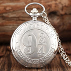 Bronze Quartz Pocket Watch – Large Retro Flip Timepiece for Cosplay Costume