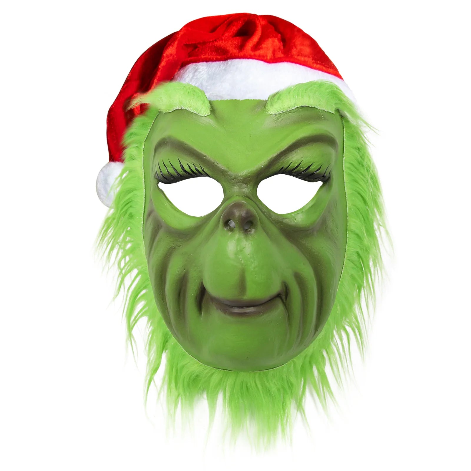Green Monster Mask and Glove Set – Grinch Costume for Christmas Cosplay