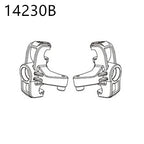 RC Car Spare Parts – Differential Shock and Tire Set for 1/14 Scale Models