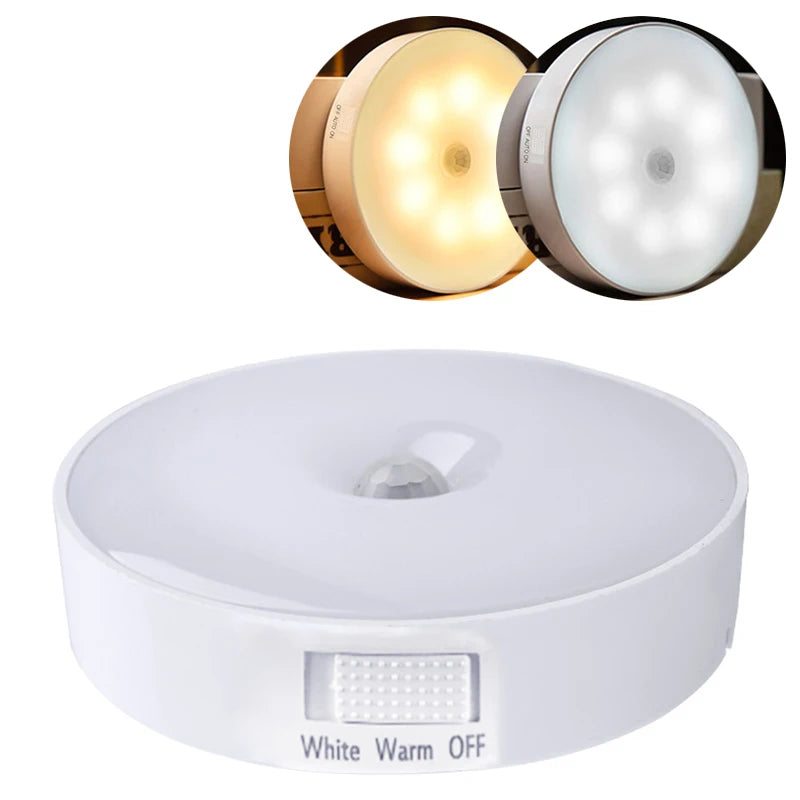USB Rechargeable Motion Sensor Light – Magnetic Night Lamp for Home Bedroom