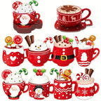 Christmas Wooden Diamond Painting Coasters – DIY Holiday Table Decor