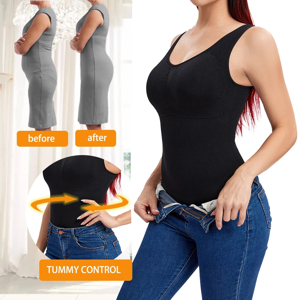 Tummy Control Shapewear Bodysuit – Slimming Waist Trainer for Women Fajas