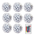 RGB LED Submersible Light – Waterproof Battery Operated Decor for Pool Parties