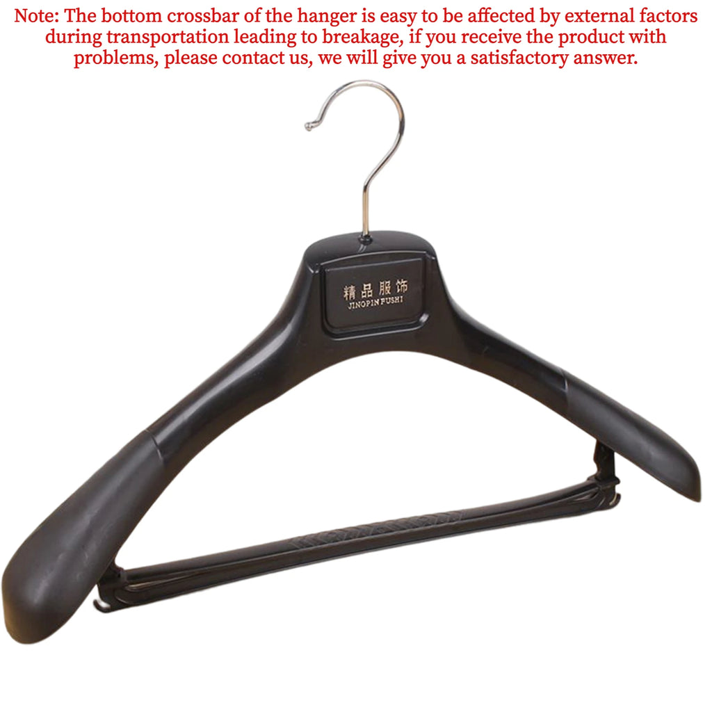 Wide Shoulder Plastic Hangers – Seamless Coat Racks for Wardrobe Storage