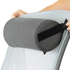 Rolling Lumbar Support Pillow – Ergonomic Back Cushion for Office Chair