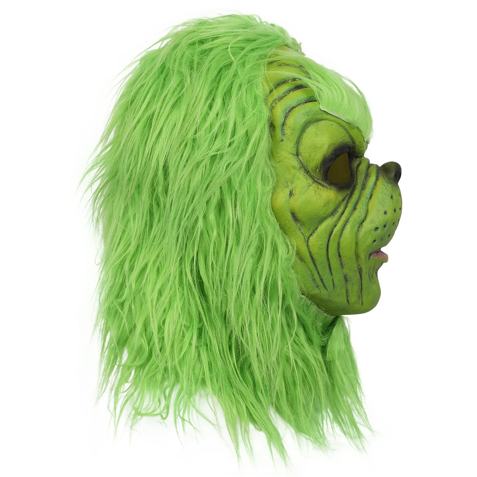 Green Monster Mask and Glove Set – Grinch Costume for Christmas Cosplay