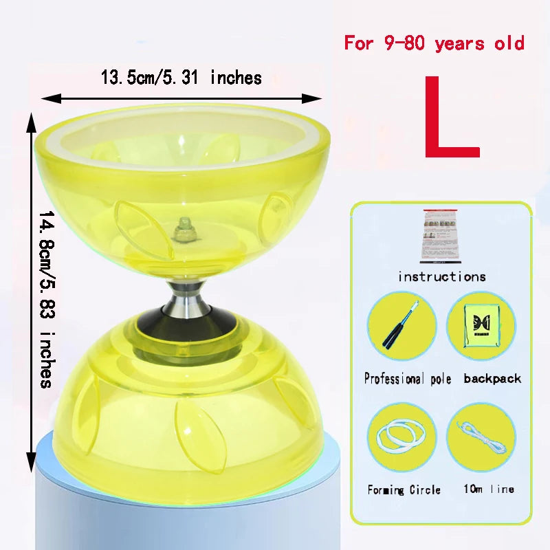 Portable Chinese Yoyo Diabolo – Agility Exercise Gear for Kids and Adults