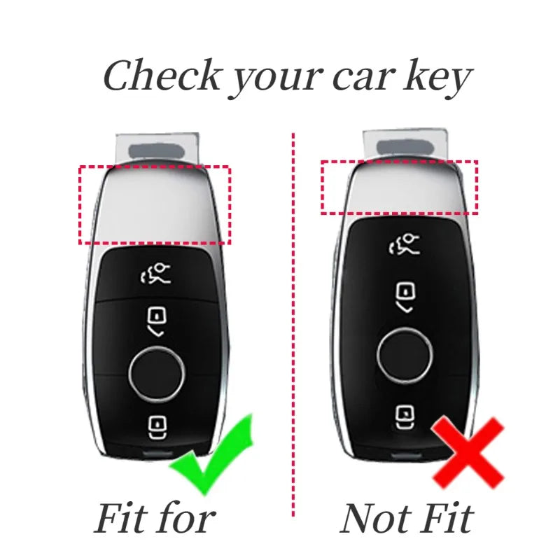 Transparent TPU Car Key Case – Protective Shell for Mercedes Benz Models