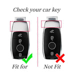 Transparent TPU Car Key Case – Protective Shell for Mercedes Benz Models