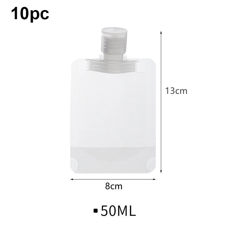 Refillable Travel Pouches – Leakproof Cosmetic Bags for Toiletries and Liquids