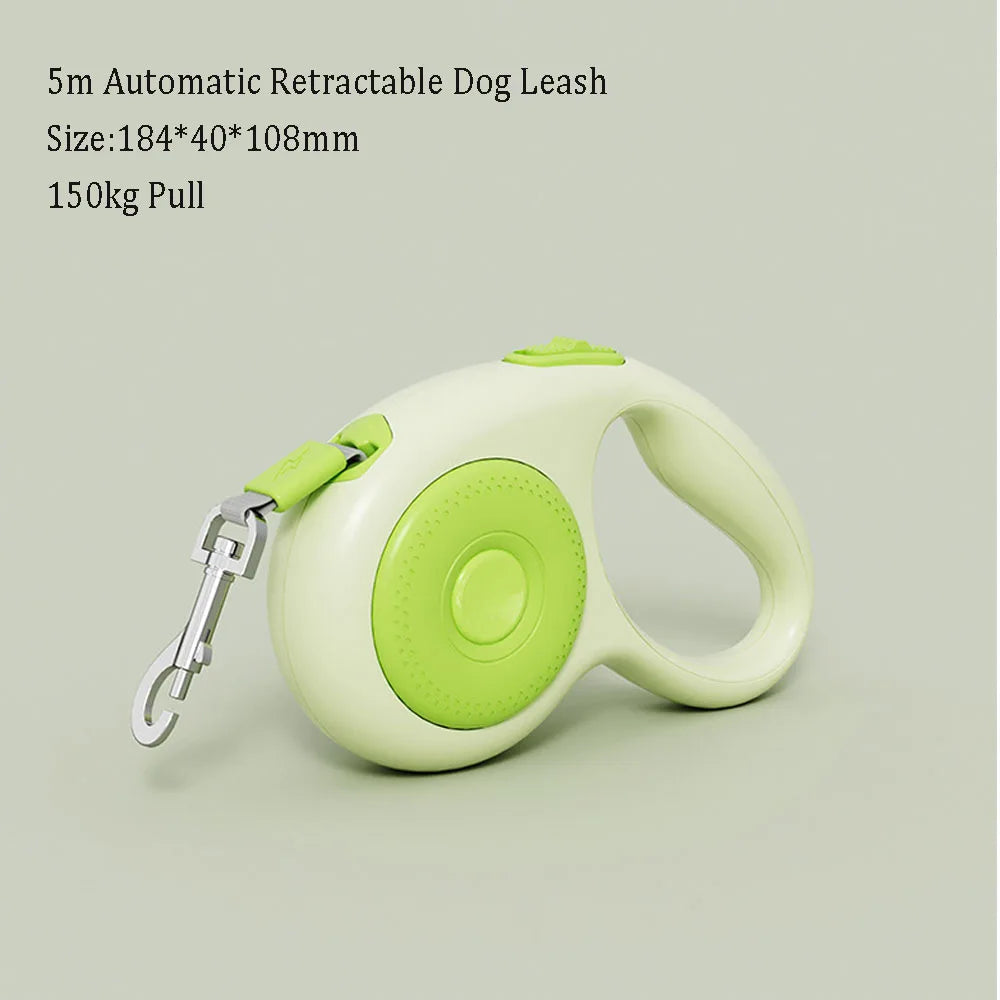 Retractable Dog Leash – Durable Nylon Lead for Small to Large Pets