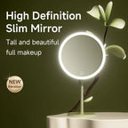 Adjustable LED Makeup Mirror – Metal Desktop Vanity Light for Daily Beauty