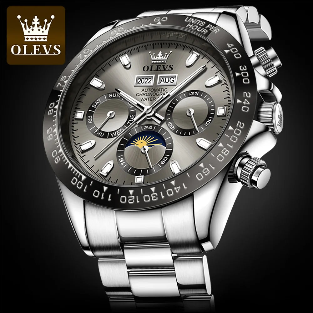 OLEVS Automatic Mechanical Watch – Luxury Chronograph for Business and Sports