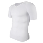 Men's Compression Shapewear Shirt – V-Neck Tummy Control for Fitness Workout