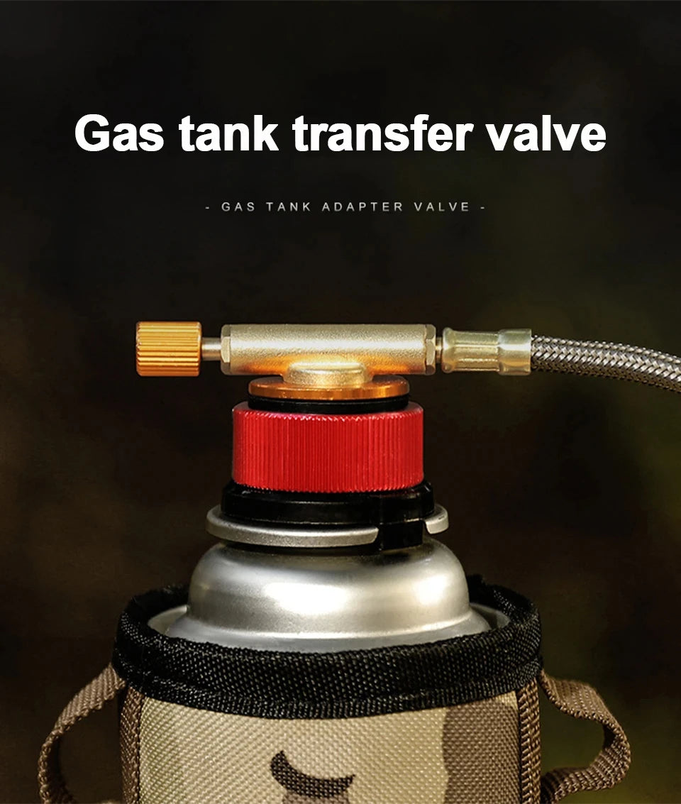 Camping Stove Adapter – Gas Cylinder Valve Converter for Outdoor Cooking