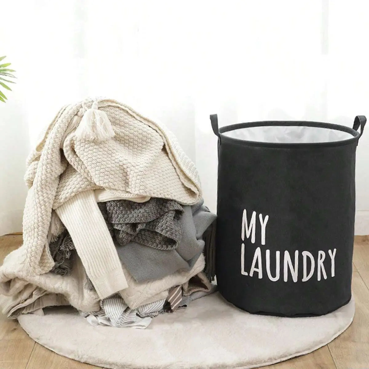 Foldable Waterproof Laundry Basket – Large Capacity Storage for Home and Toys