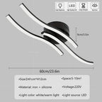 Modern LED Wave Ceiling Light – Minimalist Fixture for Living Room Bedroom
