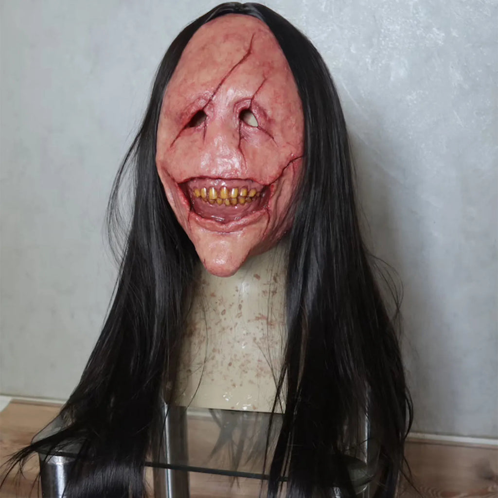 Creepy Demon Mask – Hairy Horror Prop for Halloween Cosplay Parties