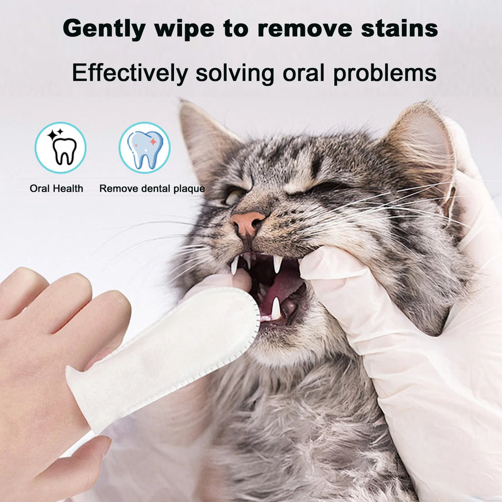 Dental Finger Wipes – Plaque Control for Dog and Cat Oral Hygiene