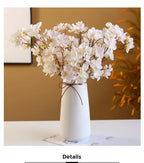 Artificial Silk Cherry Blossom Branch – 41cm Peach Floral for Wedding Decor