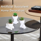 Artificial Aloe Vera Succulent Set – Cartoon PE Pot Plants for Home Decor