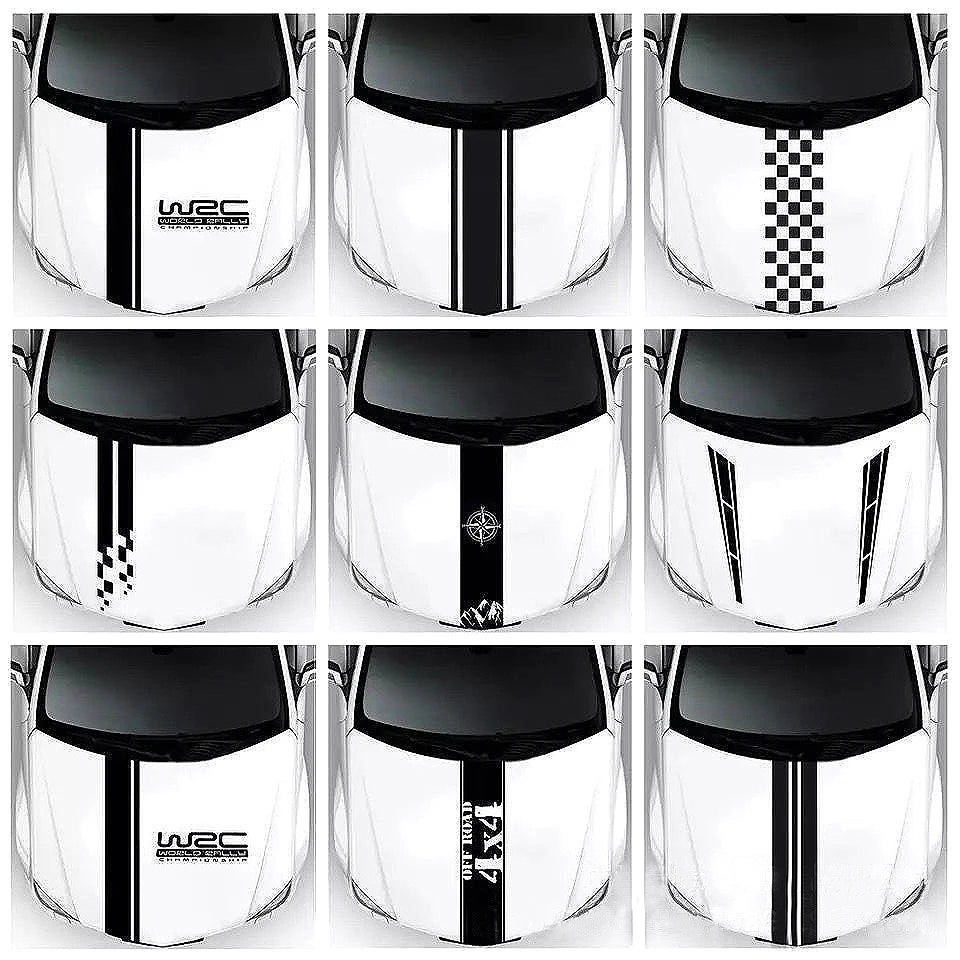 Vinyl Car Hood Stripe Decals – Personalized Auto Body Graphics for Decoration