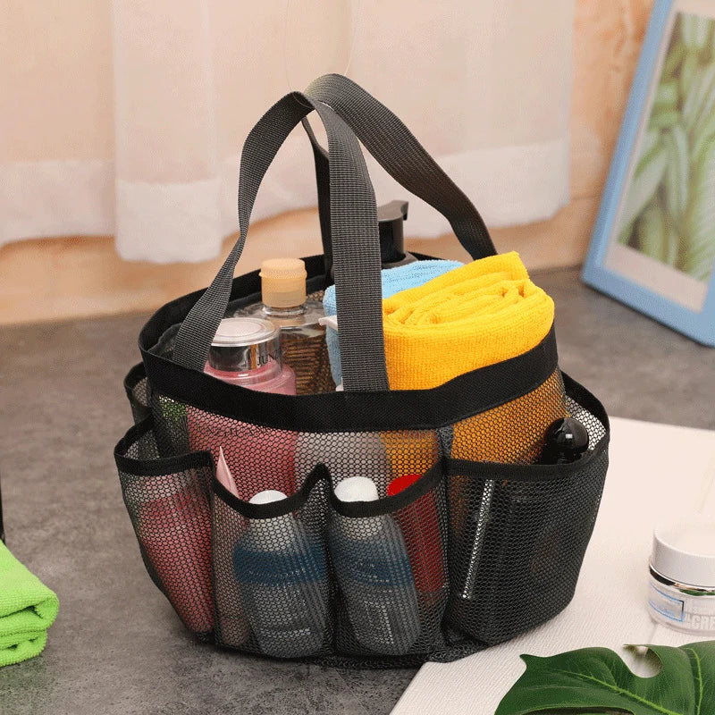 Oversized Mesh Beach Tote – 8 Pockets for Swimming Pool and Outdoor Travel