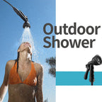 Portable Manual Camping Shower – 3/5/8L Pump for Pet Bath and Car Wash