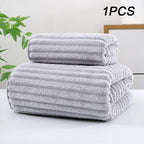 Bamboo Charcoal Coral Velvet Bath Towel – Super Absorbent for Daily Bathroom Use