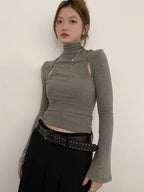 Rivet Studded Leather Belt – Fashion Waist Accessory for Women