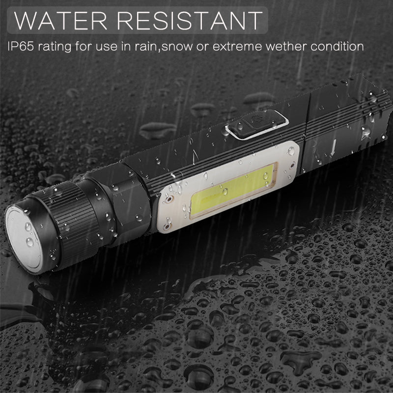 Rechargeable LED Work Light – Magnetic COB Flashlight for Outdoor Repairs