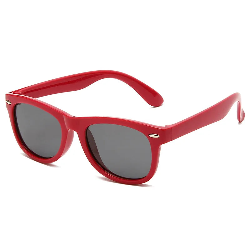 Silicone Kids Sunglasses – UV400 TR90 Goggles for Outdoor UV Protection