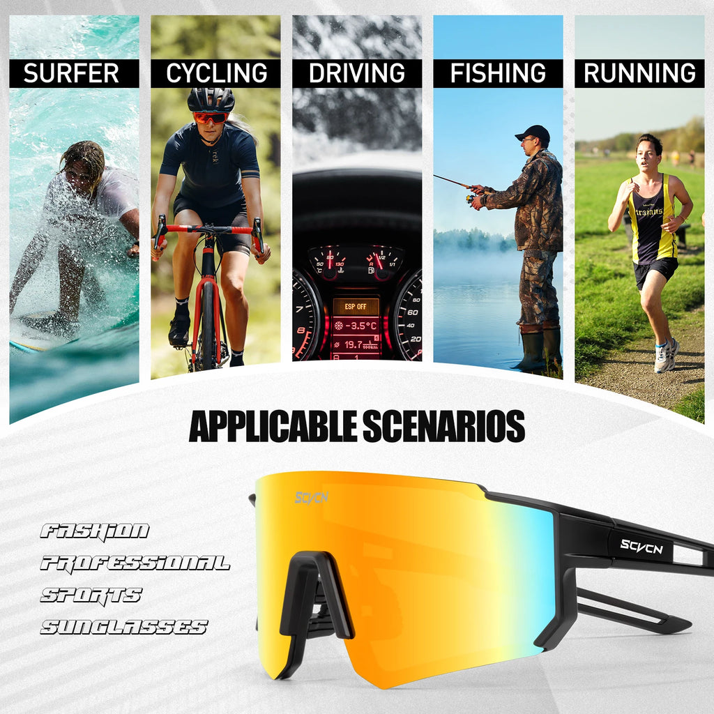 Y2K Sport Sunglasses – UV400 Cycling Eyewear for Outdoor Cycling and Golf