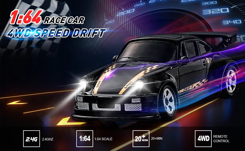 Mini Drift RC Racing Car – 4WD High Speed Vehicle for Desktop Play