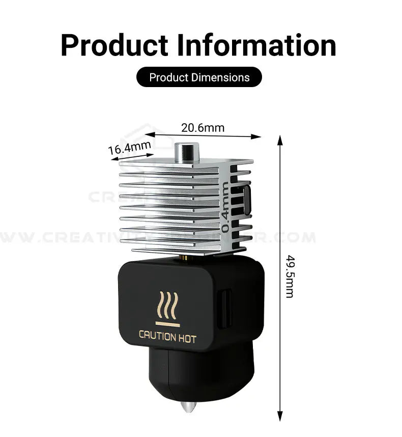 Hardened Steel Hotend Kit – High Speed 3D Printer Nozzle for Bambu Lab A1