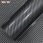 Glossy Carbon Fiber Vinyl Wrap – Adhesive Film for Car and Motorcycle Styling