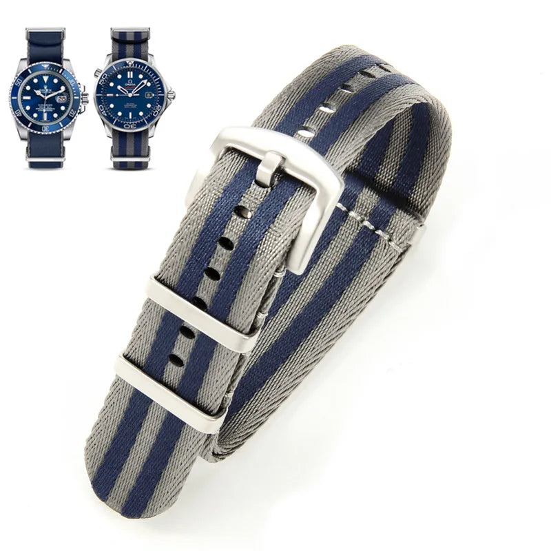 Nylon Watch Strap – 20mm 22mm Sport Band for Omega Seiko Rolex