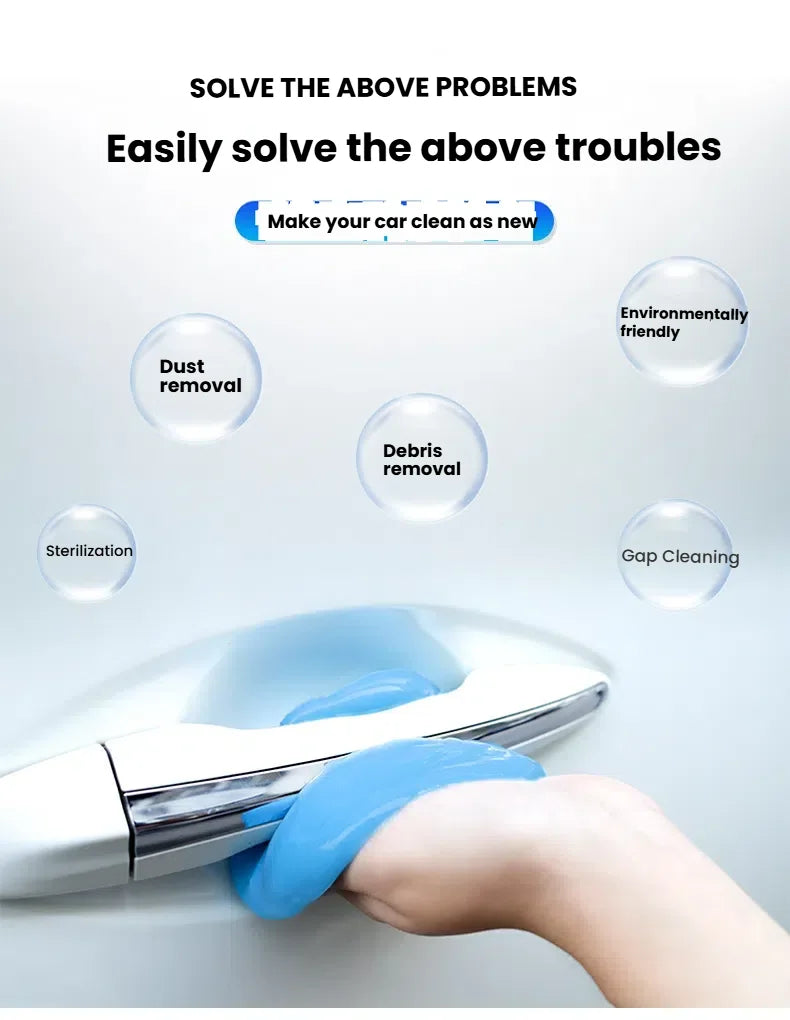 Car Cleaning Gel – Dust Removal Slime for Automobile Air Vents and Keyboards