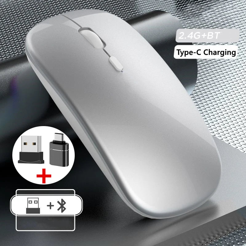 Wireless Gaming Mouse – Dual Mode Ergonomic Rechargeable for PC Laptop Mac
