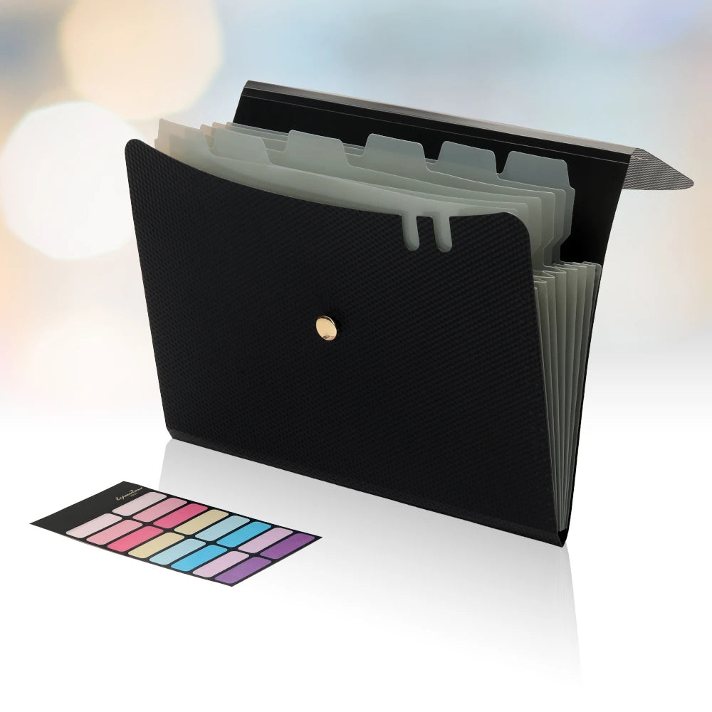 Expanding File Folder – 7-Pocket Accordion Organizer for A4 Documents
