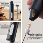 Electric Milk Frother – Wireless Handheld Foam Maker for Coffee and Baking
