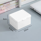 Transparent Plastic Storage Box – Desktop Organizer for Photocards and Stationery